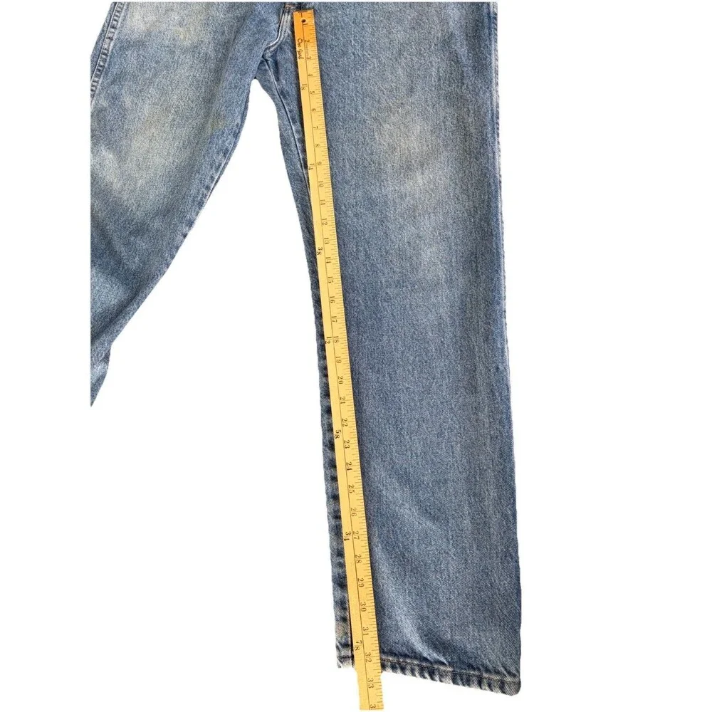 Vintage Wrangler Jeans Mens 36x32 Faded Blue Denim Western Cowboy Workwear